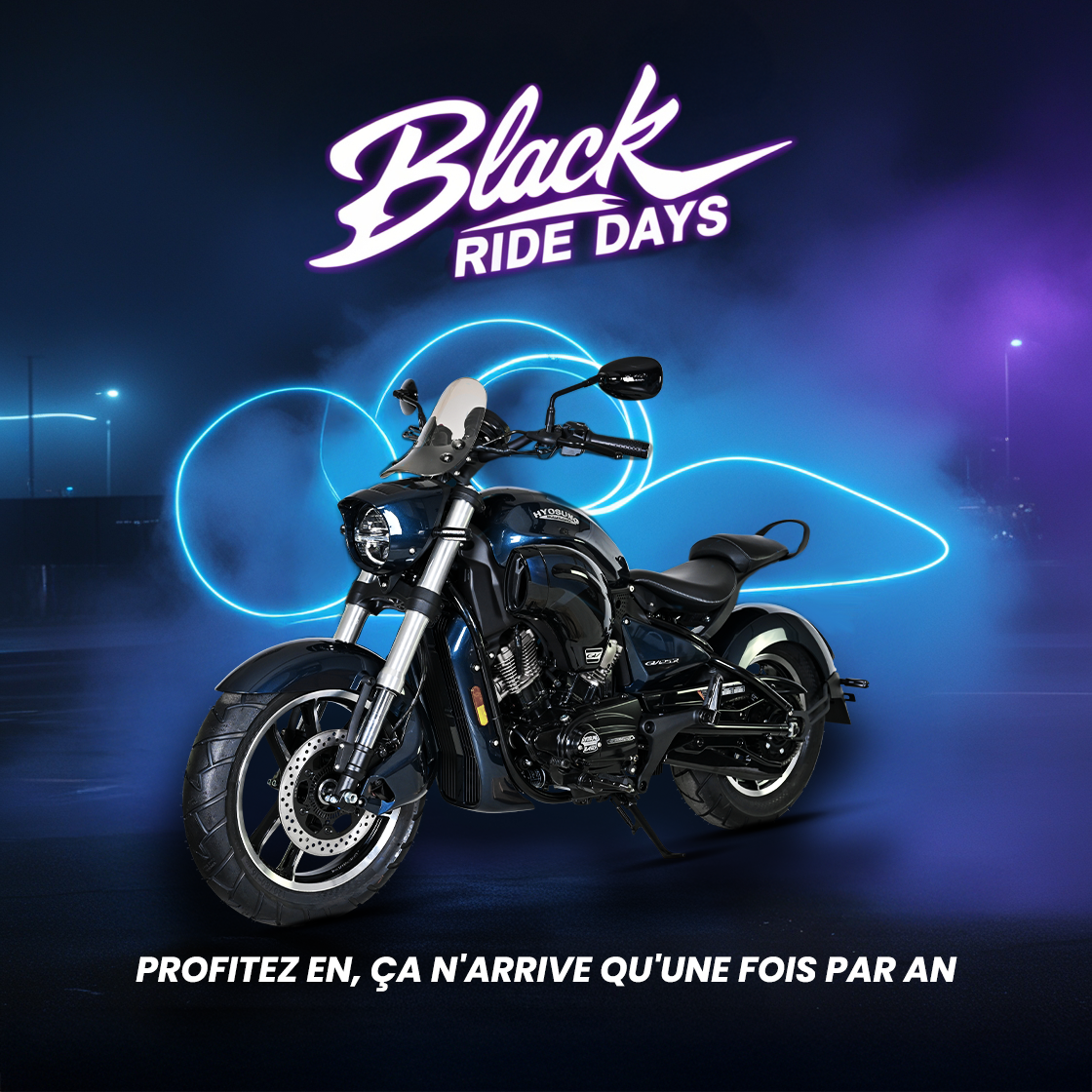 Découvrez les "Black Ride Days" chez Hyosung