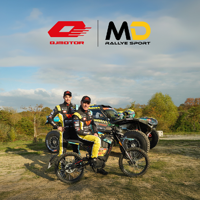 QJMOTOR partenaire de MD Rallye Sport pour le   Rallye Dakar 2025 aux côtés de Christian Lavieille