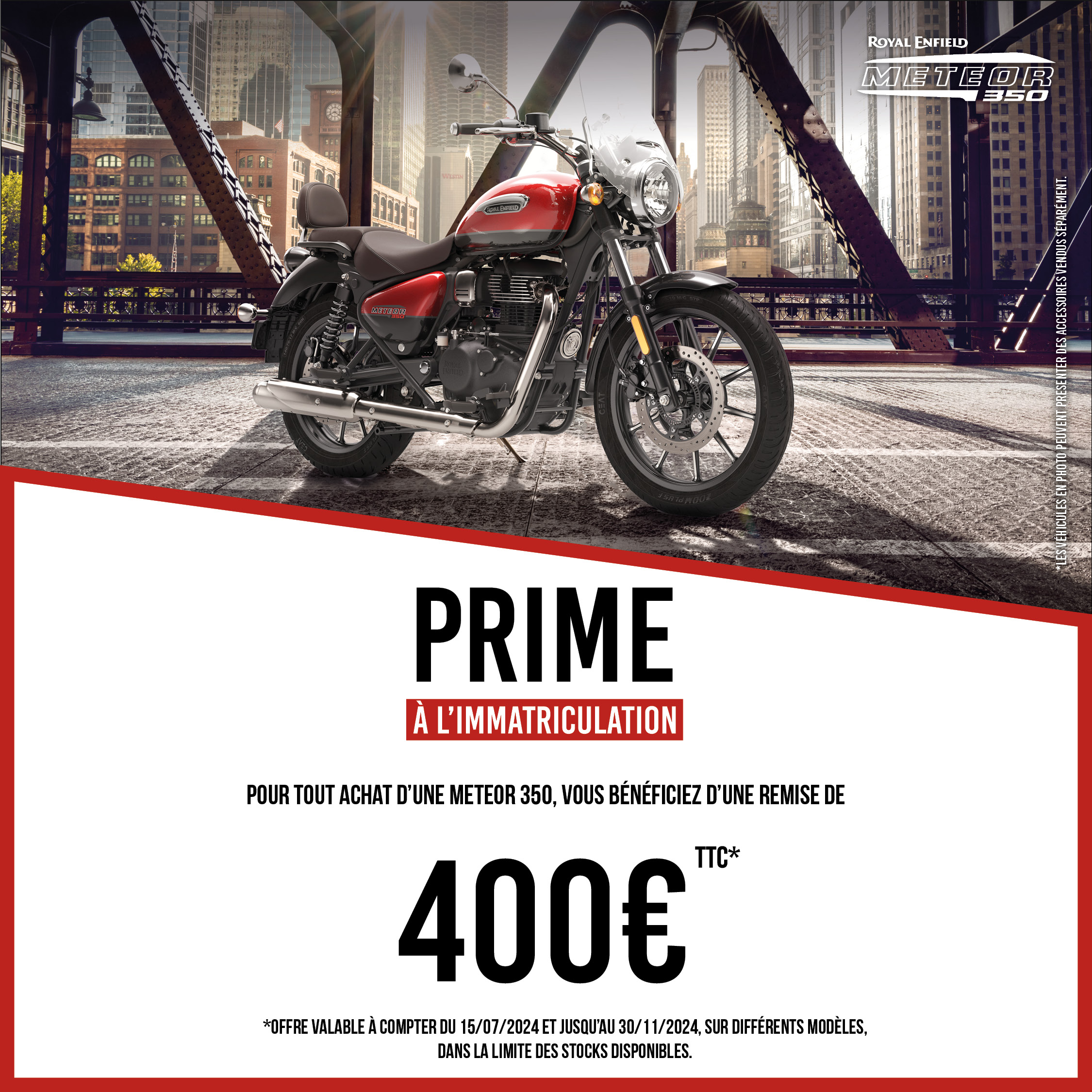 Classic 350 : Remise de 400€ TTC.